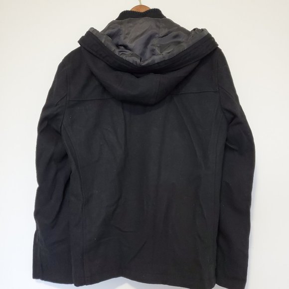 LE CHATEAU| Wool Blend Hooded Coat S Black - Picture 2 of 5